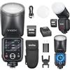 GODOX V100C Flash V100-C 100w Testa Rotonda TouchScreen Speedlite per Canon,2.4G Wireless Fotografia Luce Esterno e Global Shutter Luce Video Sync 1/80000s,batteria al litio integrata