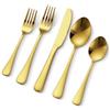 Posate 12 Persone Nero Opaco, SANLI 60 Pezzi Acciaio Inox Manico Sottile Coltello Forchetta e Cucchiaio Set di posate