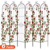 VEVOR Set 6 pz Traliccio da Giardinaggio 220x52,5 cm, Graticcio in Metallo per Prati e Aiuole con Finitura Verniciata a Polvere e Funzione ad Incastro, per Sostegno di Fiori Ortaggi Piante Rampicanti