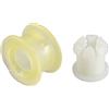 A ABSOPRO Set Boccola Risparmiatore Cavo Cambio Fine Per Volkswagen - 1 Pz | Materiale: Plastica E Gomma, Colore: Bianco, Dimensioni: 6-18Mm, Per VW Jetta,Passat,Golf,GTI, Per Audi A3, OE: 1K0711049CA