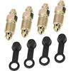 A ABSOPRO Bullone di spurgo con tappo per cilindro principale del freno per moto M10x1mm (Set di 4)