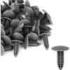 A ABSOPRO 40pz 7mm Dia Foro Plastica Bullone Rivetti Taglio Pannello Clip Grigio per Auto Sostituzione dell'articolo