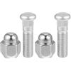 A ABSOPRO Bullone Per Perno Ruota M12-1.5 Per Hyundai Elantra 1pc | Argento, Acciaio Legato, 50mm, M12x1.5, 21mm, OE 52950-14140, Per Hyundai Accent 01-17, Per Kia Forte Sportage 03-18