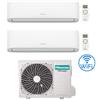 Hisense Climatizzatore Condizionatore Hisense Hi Comfort Wifi R32 Dual Split Inverter 7000 + 9000 BTU con U.E. 2AMW52U4RXC Classe A++/A+