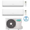 Hisense Climatizzatore Condizionatore Hisense New Comfort con Wifi R32 Dual Split Inverter 7000 + 9000 BTU con U.E. 2AMW52U4RXC Classe A++/A+