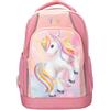 Depesche 14038 Ylvi Sugar Pop - Zaino per la scuola in rosa, con motivo unicorno e dettagli glitterati, zaino per la scuola con spalline regolabili