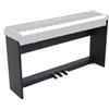 Echord WS10 BLK Supp. Stand legno fisso x Pianoforte SP10/20 EP-88 pedal. 3 leve