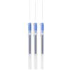 MUJI 無印良品 MUJI - Penne con inchiostro gel, punta da 0,38 mm/0,5 mm, con tappo, set di 3. (Blu, 0,38 mm)
