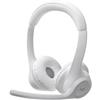 Logitech Zone 300 Cuffie con Microfono Bluetooth/USB-C Off-White