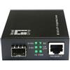 LevelOne GVT-2051 convertitore multimediale di rete 10000 Mbit/s Nero