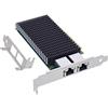 InLine Scheda di rete Dual 10-Gigabit, 2x RJ45 10Gb/s, PCIe x8