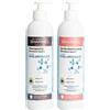 Sharmel France Duo Shampoo e balsamo senza solfato, senza silicone, kit prolunga lisciante brasiliano, 98% di ingredienti di origine naturale, 2 x 500 ml, prodotto in Francia