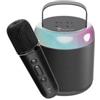 Techmade Altoparlante Techmade per Karaoke con microfono 1200mAh Lithium Nero [TM-K2-BK]