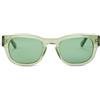 Calvin Klein Jeans Unisex Adult Sunglasses CKJ25601S - Green To Dark Green with Solid Green Lens