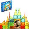Geomag - Magnetic Tiles Gems 60 Pezzi, Costruzioni Magnetiche per Bambini, Tessere e Blocchi Magnetici 4 Forme, Giochi Bambini 3 Anni+, Giochi Montessori STEM Educativi, Idea Regalo Natale Compleanno