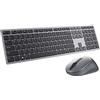 Dell KM7321W Premier - Tastiera e mouse wireless multi-dispositivo UK (QWERTY), 2,4 GHz, Bluetooth 5.0, crittografia AES a 128 bit, 4000 dpi, compatibile con Windows, Mac, Linux, Chrome e Android,