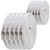 1aTTack.de 1,5m - bianco - 10 pezzi - Cavo di Rete Ethernet Cat6 Piatto Lan Gigabit RJ45 Cat 6 compatibile Cat5 Cat5e Cat7 Cat8