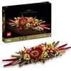 LEGO 10314 Icons Centrotavola di Fiori Secchi Finti, Set Fai da Te, Botanical Collection con Rosa e Gerbera Artificiali, Decorazione Tavolo o Parete, Idee Regalo per Lei e Lui, per Moglie e Marito