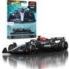 Hot Wheels Premium - Mercedes Formula 1 auto da corsa, modellino die-cast in scala 1:64 da collezione, con pneumatici Real Riders, carrozzeria e telaio in metallo, giocattolo per fan e collezionist, J