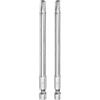 QUARKZMAN 2pz T30 Bit Torx di Sicurezza 1/4 Gambo Esagonale 4 Lungo Acciaio S2 Magnetica Antimanomissione Star Bits Cacciavite Testa Torx con Foro per Rimuovere Viti Fissaggio