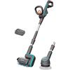Gardena Spazzola Multifunzione a Batteria AquaBrush Universal 04/18V P4A Solo: Esterno, Per ogni superficie, Profilo delle spazzole, Controllo con un solo tocco, Senza fili (14842-55)