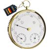 TFA Dostmann Stazione meteo analogica, 20.3006.32 con anello in metallo, barometro, termometro, igrometro, oro