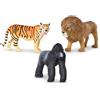Terra by Battat - Leone, tigre, gorilla - Giocattolo per bambini con animali - Figurine di animali della giungla - Leone, tigre, gorilla - 3 anni +