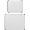 KitchenAid Kitchen Craft Classic - Set di 2 taglieri in polipropilene, antiscivolo, 20 x 25 cm e 35 x 28 cm