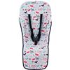 JYOKO KIDS Materassino per passeggino compatibile con Uppababy Vista e Cruz 100% Cotone (Dino Party)