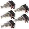 LKRXW 5 Pezzi SPST Interruttore per Pedale Effetti Chitarra Stomp True Bypass Commutatore Interruttore a Pulsante Elettrica Momentaneo Effetto Pedale Switch Reset 2Pin