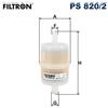 FILTRON Filtro carburante FILTRON PS 820/2