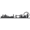 ARTI & MESTIERI Pannello Decorativo London Skyline 100x22cm Nero