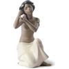 NAO Figura Statua Statuina Figurina Nudo con Fiore 28cm Porcellana