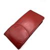 AKSHIDE Custodia in vera pelle morbida doppio occhiali/occhiali caso/occhiali Pouch Gc4, Rosso, Taglia unica