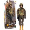 Giochi Preziosi Esercito Italiano, Action Hero Incursore, Altezza 30 cm, 30 Punti di Articolazione, Uniforme Dettagliata, Soldato Giocattolo Esercito Italiano, 4 Modelli da Collezione