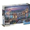 Clementoni - Puzzle 1000 Pezzi per Adulti e Ragazzi, Illustrazione Lights of the Danube, Idea Regalo, Compact Box, Made in Italy, 70x50 cm, Poster Incluso, 37113