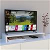 Henor supporto per monitor rialzo TV in legno 85 x 35 x 12 cm mobile Tv portata 50 kg Bianco