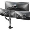 VIVO Braccio Pneumatico Triplo per Monitor Ultrawide Extra Alto Supporto da Scrivania per Schermi fino a 49 Pollici, Morsetto Robusto, Portata 3 Monitor Ultra Wide fino a 19,9 kg, Nero, STAND-V300D