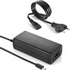 Poppstar Alimentatore 65W USB-C universale per portatili e notebook 5V / 9V / 12V / 15V DC (3A mass.) o 20V DC (3,25A mass.) Caricatore USB-C 65W con LED e cavo di alimentazione