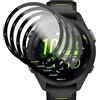 Rniidaaz 4 Pièces Pellicola Protettiva per Garmin Forerunner 265S [Non Vetro Temperato], Anti Graffio Film, Anti-Impronte, HD Chiaro PMMA Film Protettivo Composito, 3D Curva Protezione Schermo
