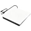 Leikurvo External DVD Drive USB 3.0 and Type-C Portable CD DVD +/-RW ROM Drive for Laptop PC Desktop CD DVD Burner Reader Compatibile con Windows XP / 2003 / Vista /7 /8/10/11 Linux