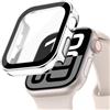 YuiYuKa Custodia Rigida Impermeabile compatibile per Apple Watch Series 10/9/8/7 46mm 42mm 45mm 41mm con Protezione Dello Schermo in Vetro Temperato, per iWatch 6/5/4/SE 44mm 40mm Full Cover Protettiva [HD]