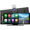 Carpuride W903 Carplay Portatile Wireless e Android Auto con Dash Cam 4K - Schermo IPS HD da 9,3, Registrazione in Loop, Bluetooth, Mirror Link, GPS, Siri, Montaggio sul Cruscotto