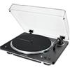 Audio Technica Giradischi FULLY AUTOMATIC Black e Silver AT LP70XBTBS