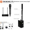 JBL EON ONE MKII Sist. Colonna Batt.120W+ BT + Mixer5C+SENNHEISER EW-DP 835 R1-6