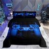 Loussiesd Set di biancheria da letto con Trapunta trapuntato per bambini 2 pezzi con controller di gioco colore: blu