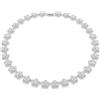 Swarovski x Ariana Grande Collana, Taglio Round, Fiore, Bianca, Placcato rodio
