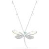 Swarovski x Ariana Grande Pendente e spilla, Taglio misto, Libellula, Placcato rodio