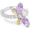 Swarovski x Ariana Grande Anello con motivo, Taglio misto, Libellula, Placcato rodio