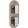 Bristan MPIV2 SHCDIV CR Radiance Metallic Pivot 2 - Valvola di controllo doppia e deviatore, cromato/rame